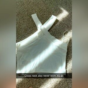 Cross neck top
